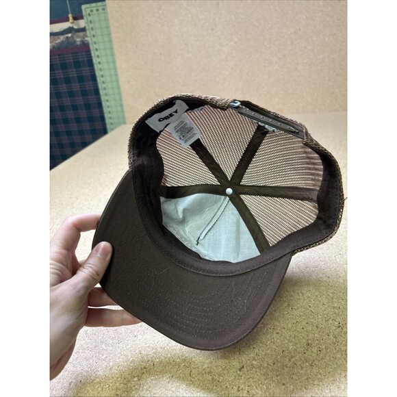 Obey Brown Hat with Logo Patch - Picture 3 of 4